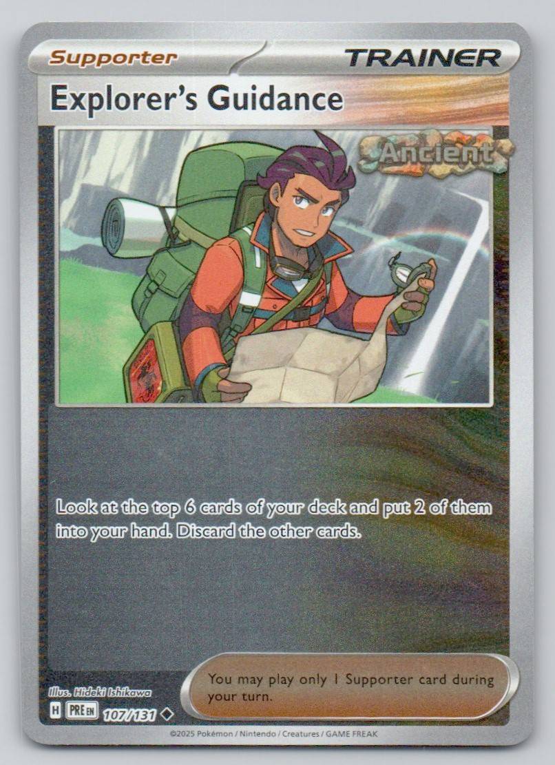 Explorer's Guidance 107 REV Card - Prismatic Evolutions