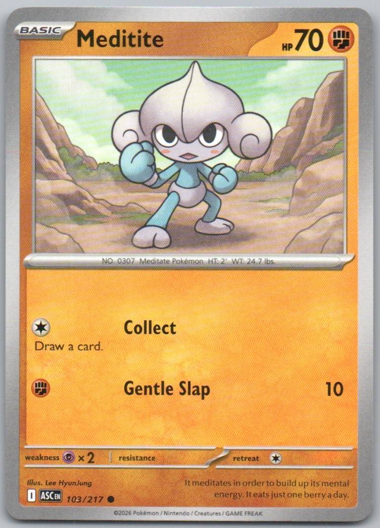 Meditite 103 NOR Card - Ascended Heroes