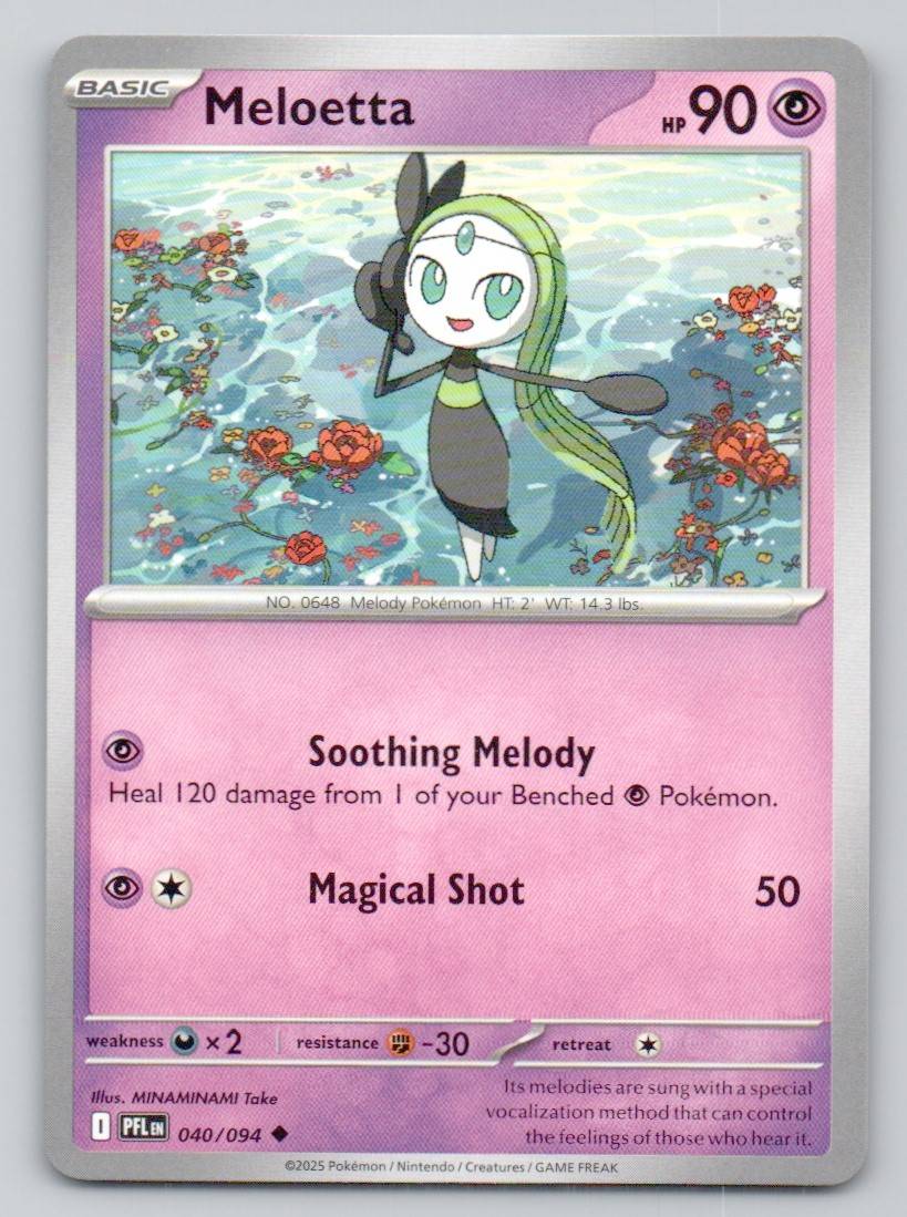 Meloetta 040 NOR Card - Phantasmal Flames