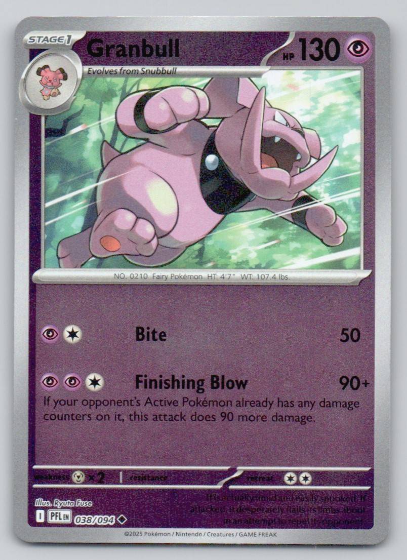 Granbull 038 REV Card - Phantasmal Flames