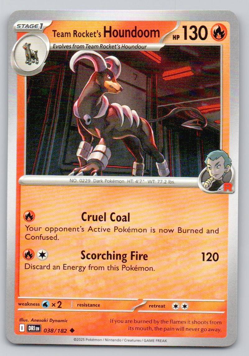 Team Rocket's Houndoom 038 NOR Card - Destined Rivals