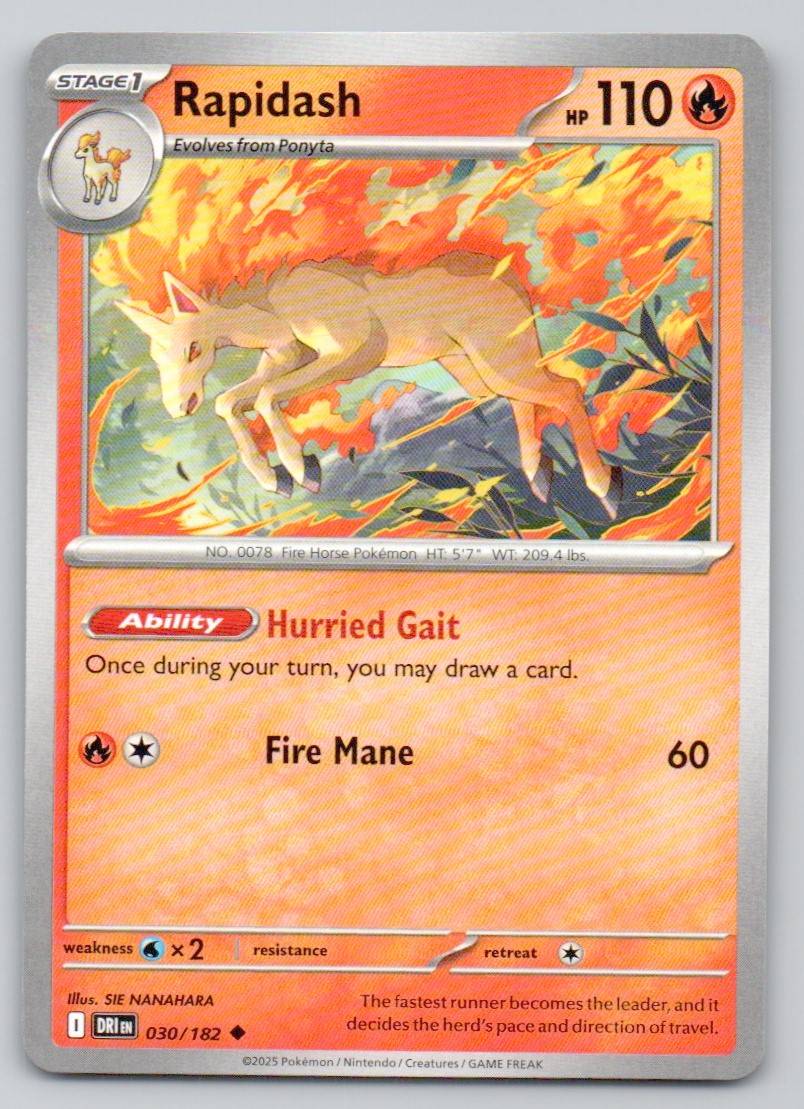 Rapidash 030 NOR Card - Destined Rivals