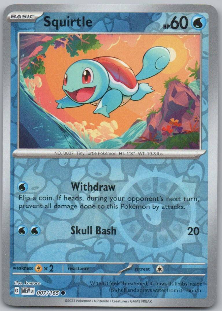 Squirtle 007 HOL Card - Miscellaneous Cards & Products