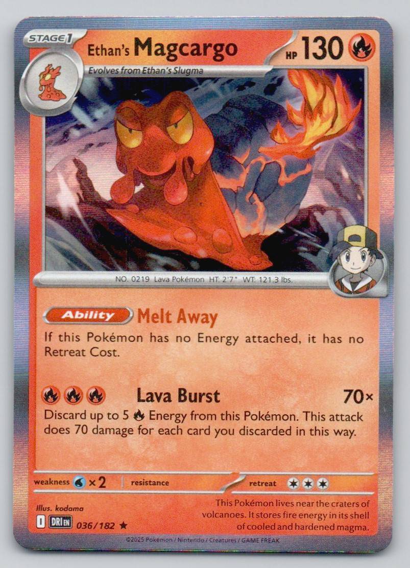 Ethan's Magcargo 036 NOR Card - Destined Rivals