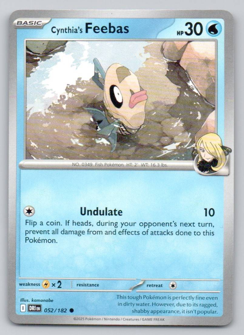 Cynthia's Feebas 052 NOR Card - Destined Rivals