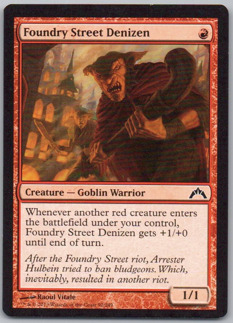 Foundry Street Denizen 92 Normal Creature Card - Gatecrash