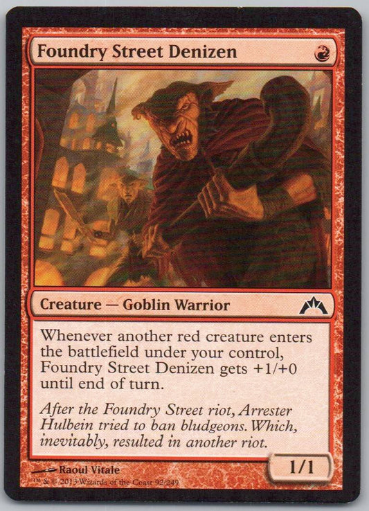Foundry Street Denizen 92 Normal Creature Card - Gatecrash