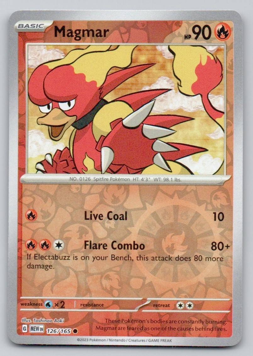 Magmar 126 REV Card - 151