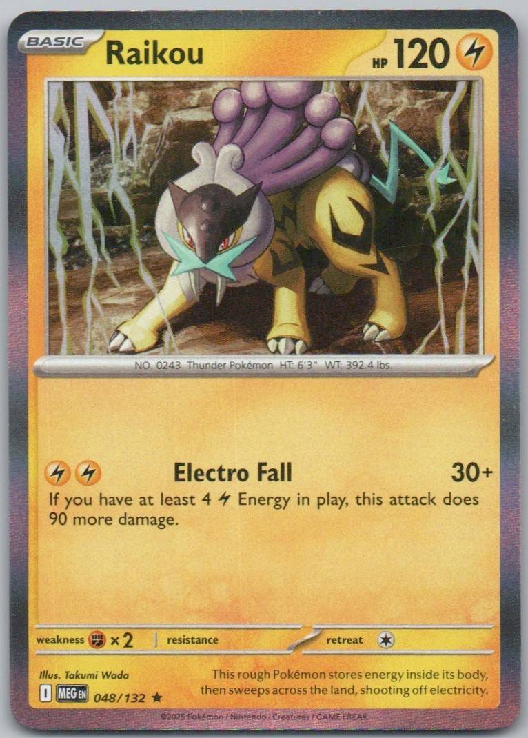 Raikou 048 NOR Card - Mega Evolution