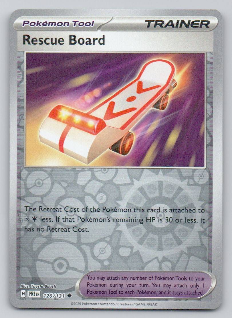 Rescue Board 126 REV Card - Prismatic Evolutions