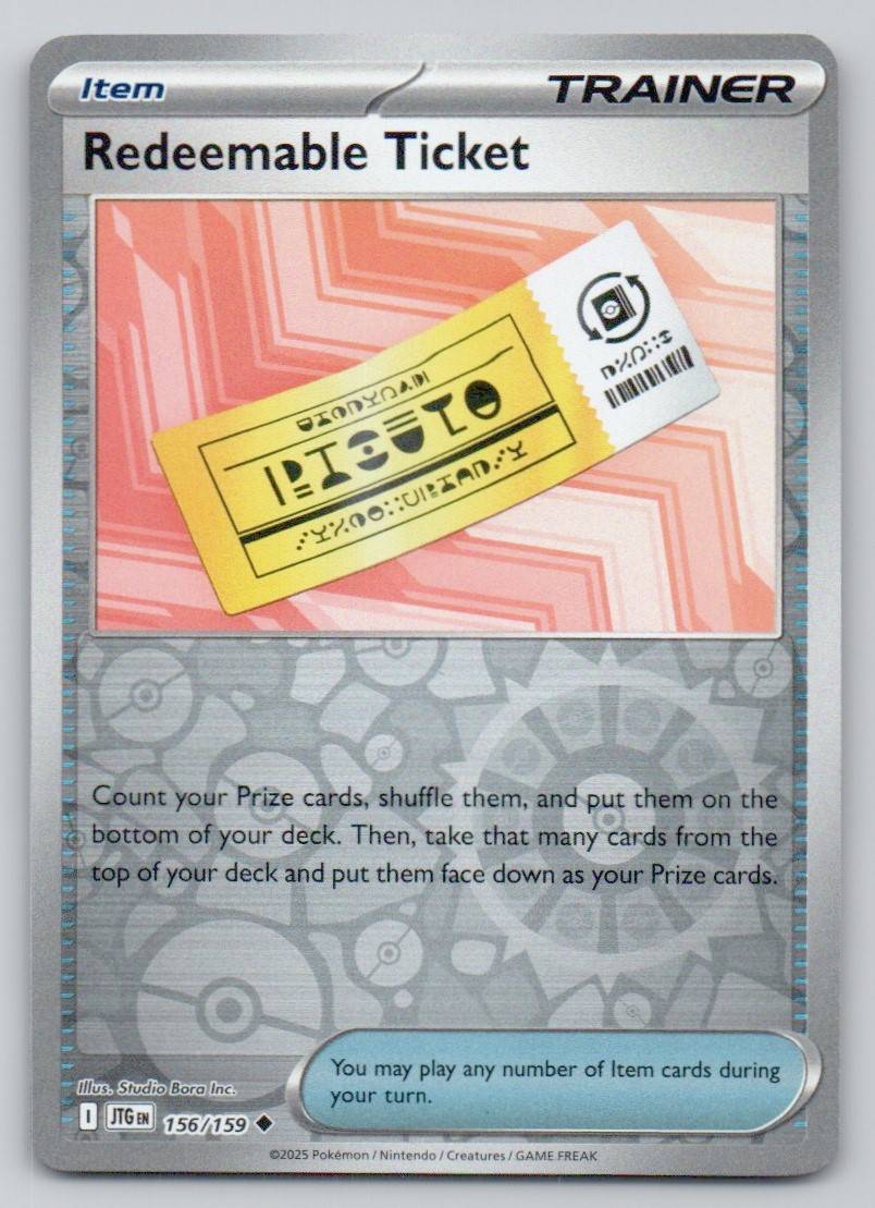 Redeemable Ticket 156 REV Card - Journey Together