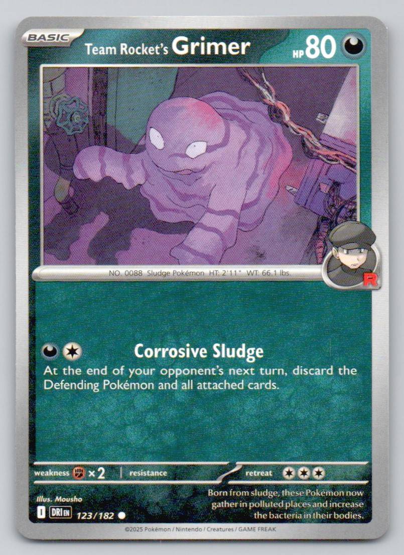 Team Rocket's Grimer 123 NOR Card - Destined Rivals