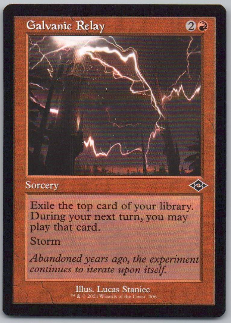 Galvanic Relay (Retro Frame) 406 Normal Sorcery Card - Modern Horizons 2