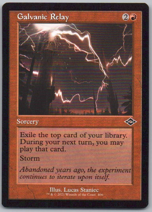 Galvanic Relay (Retro Frame) 406 Normal Sorcery Card - Modern Horizons 2