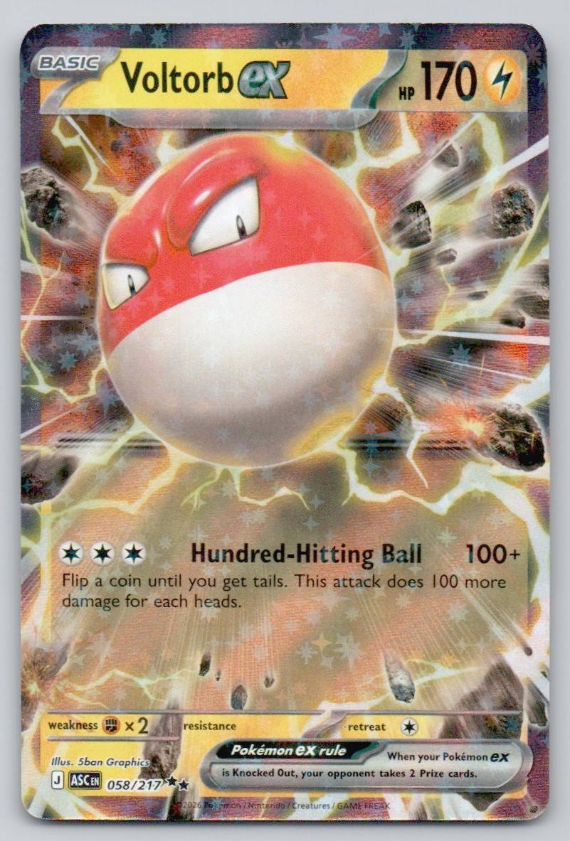 Voltorb ex 058 NOR Card - Ascended Heroes