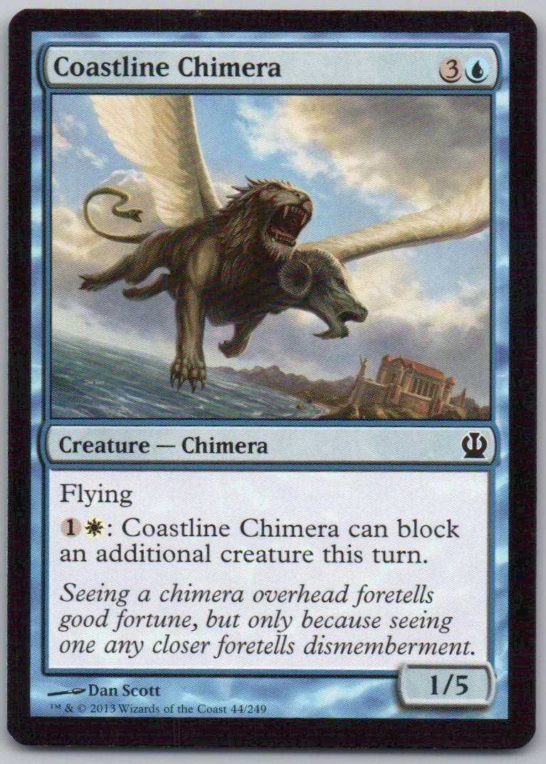 Coastline Chimera 44 Normal Creature Card - Theros