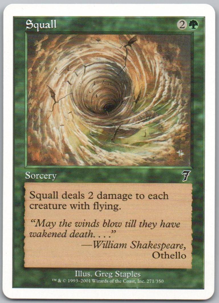 Squall 271 Normal Sorcery Card - 7th Edition