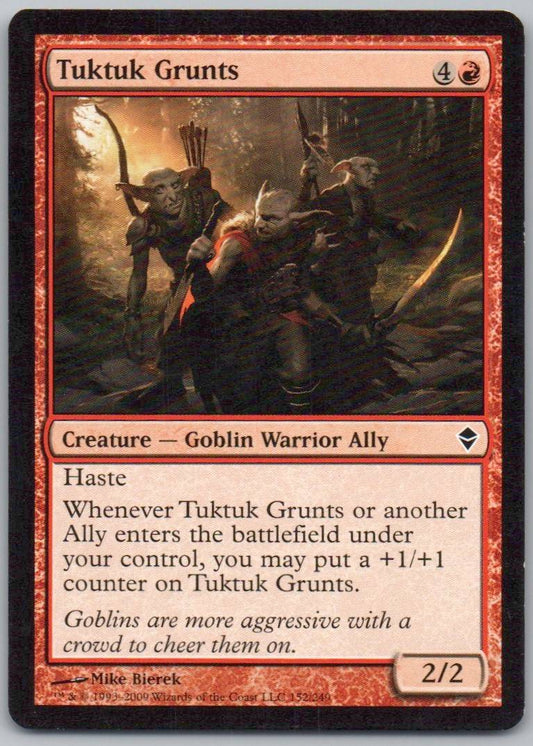 Tuktuk Grunts 152 Normal Creature Card - Zendikar
