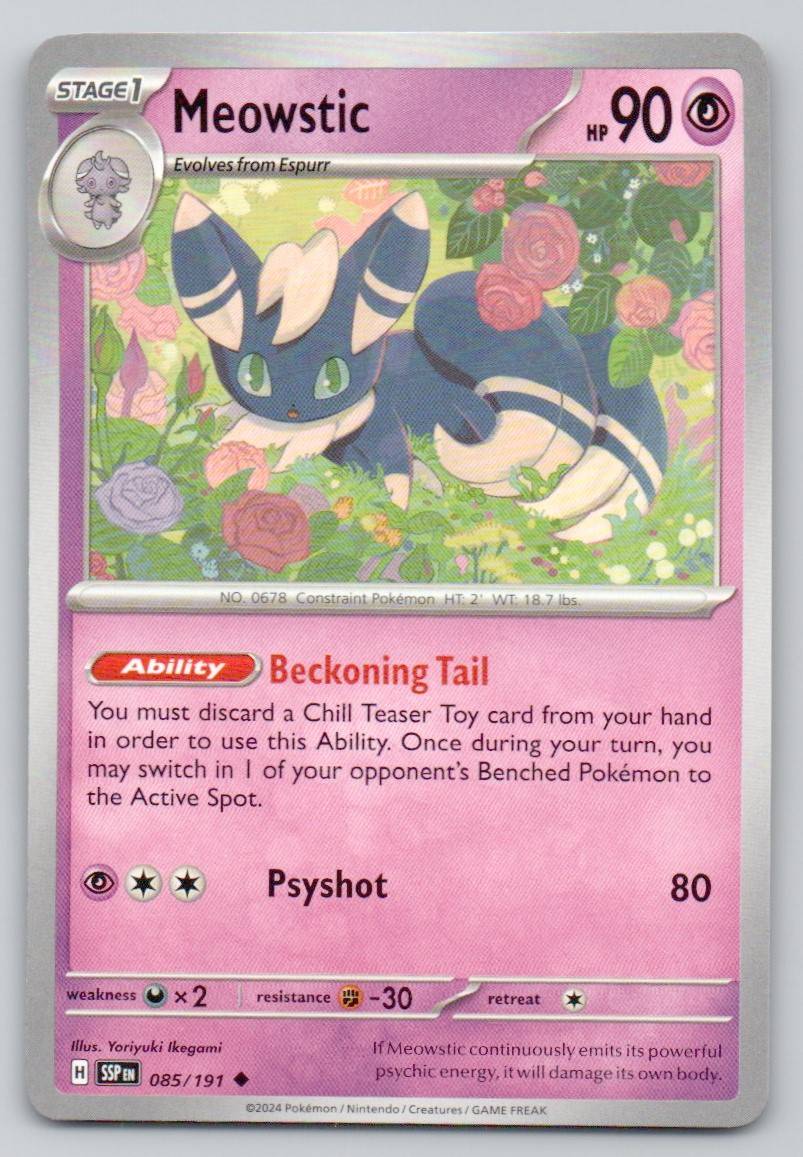 Meowstic 085 NOR Card - Surging Sparks
