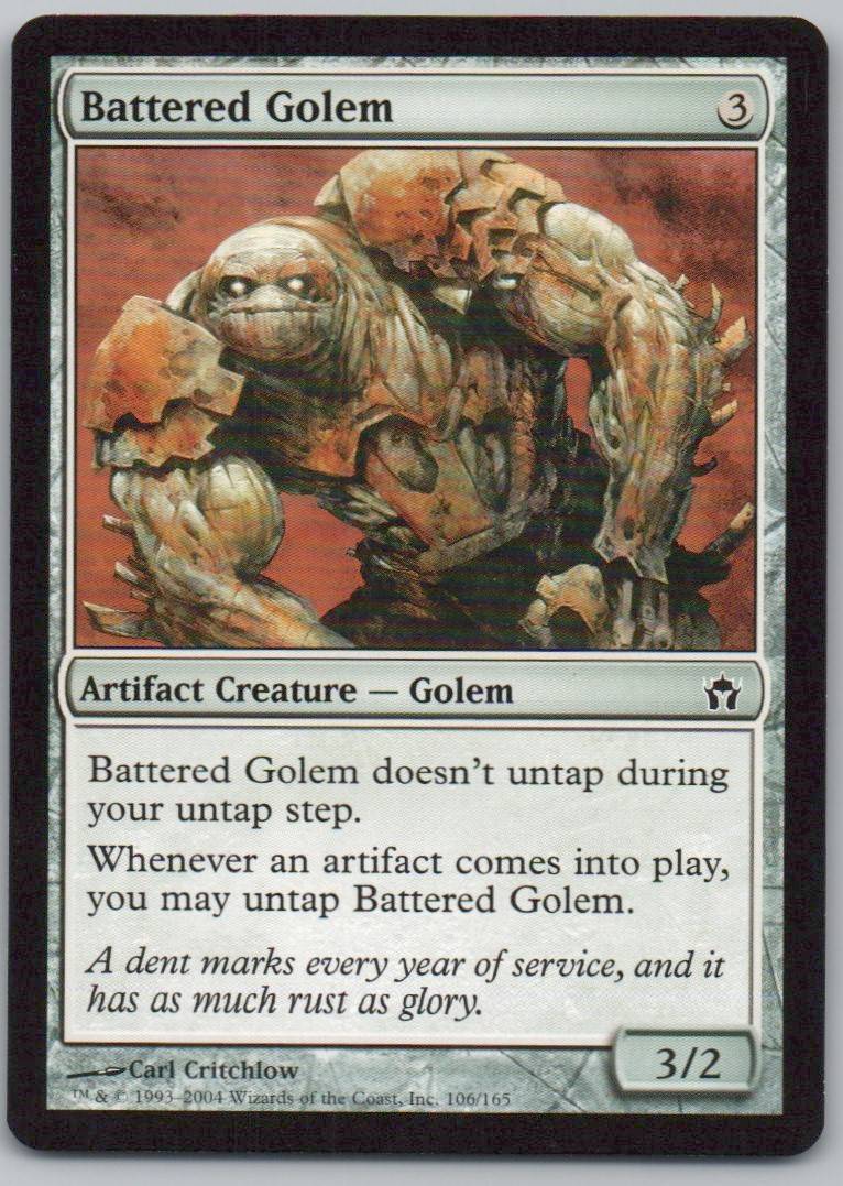 Battered Golem 106 Normal Artifact Card - Fifth Dawn