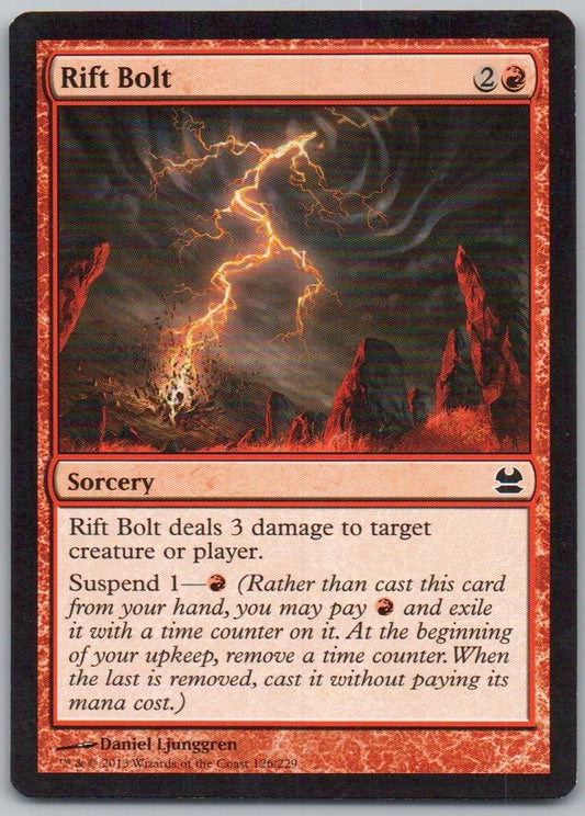 Rift Bolt 126 Normal Sorcery Card - Modern Masters