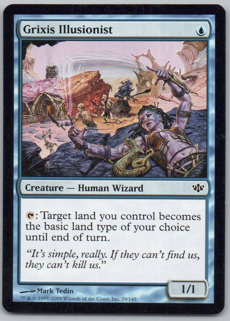 Grixis Illusionist 29 Normal Creature Card - Conflux