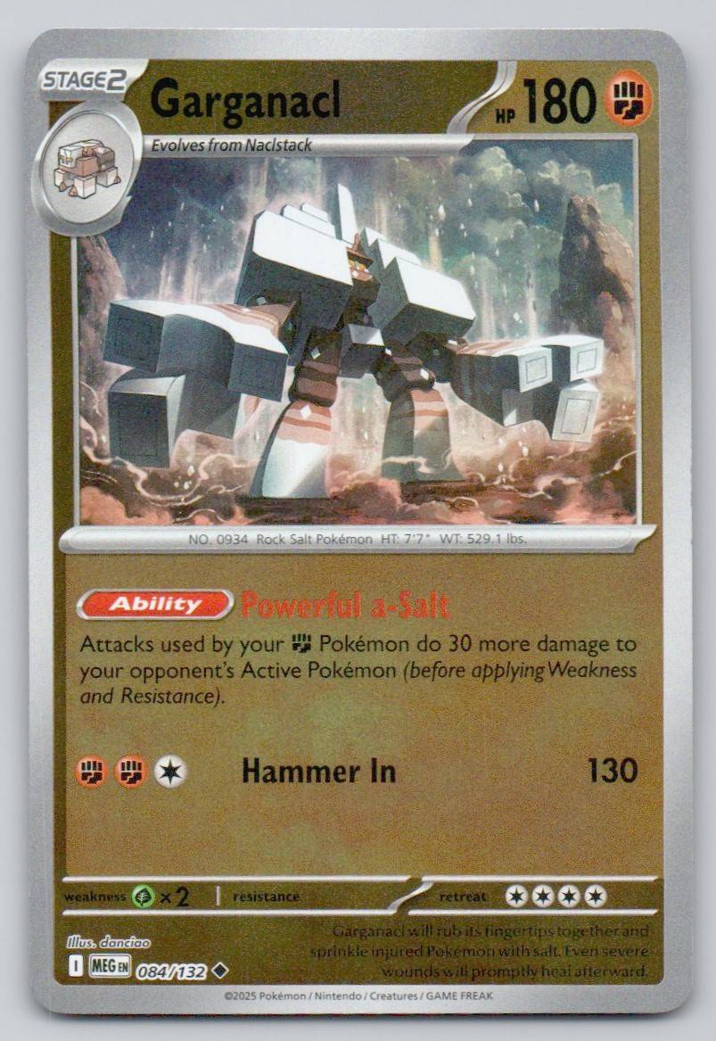 Garganacl 084 REV Card - Mega Evolution