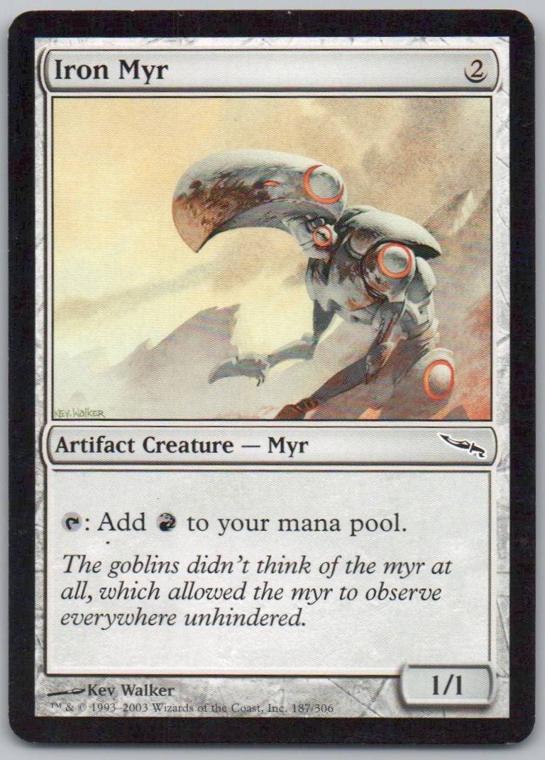 Iron Myr 187 Normal Artifact Card - Mirrodin