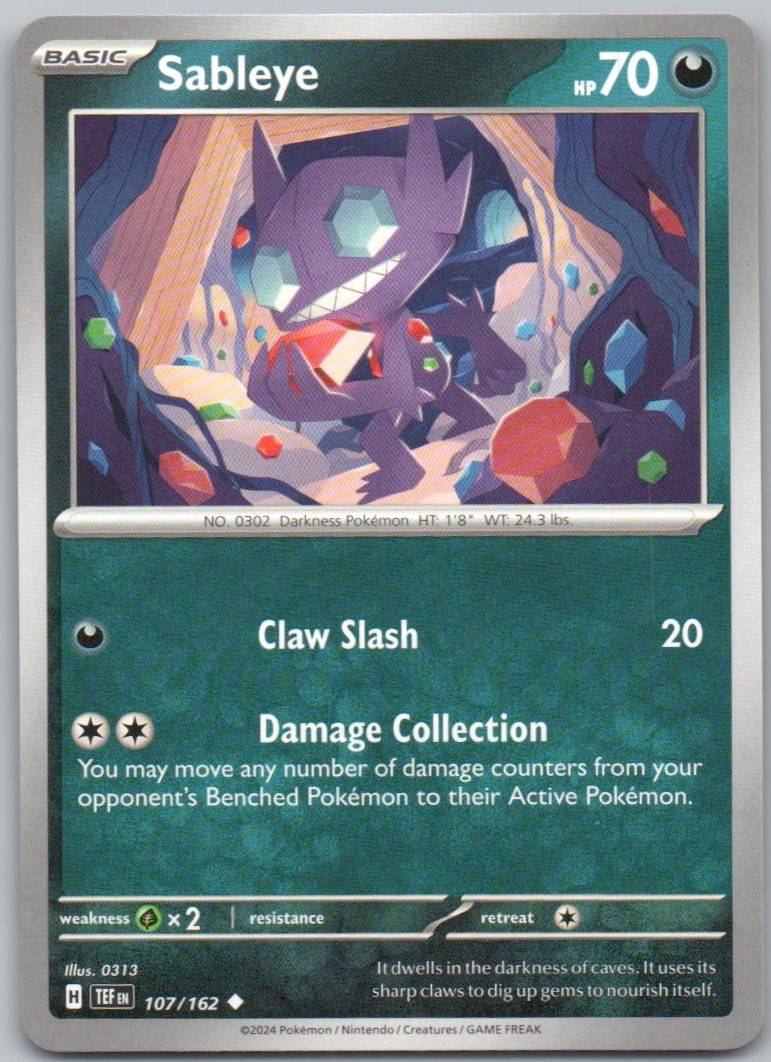 Sableye 107 NOR Card - Temporal Forces