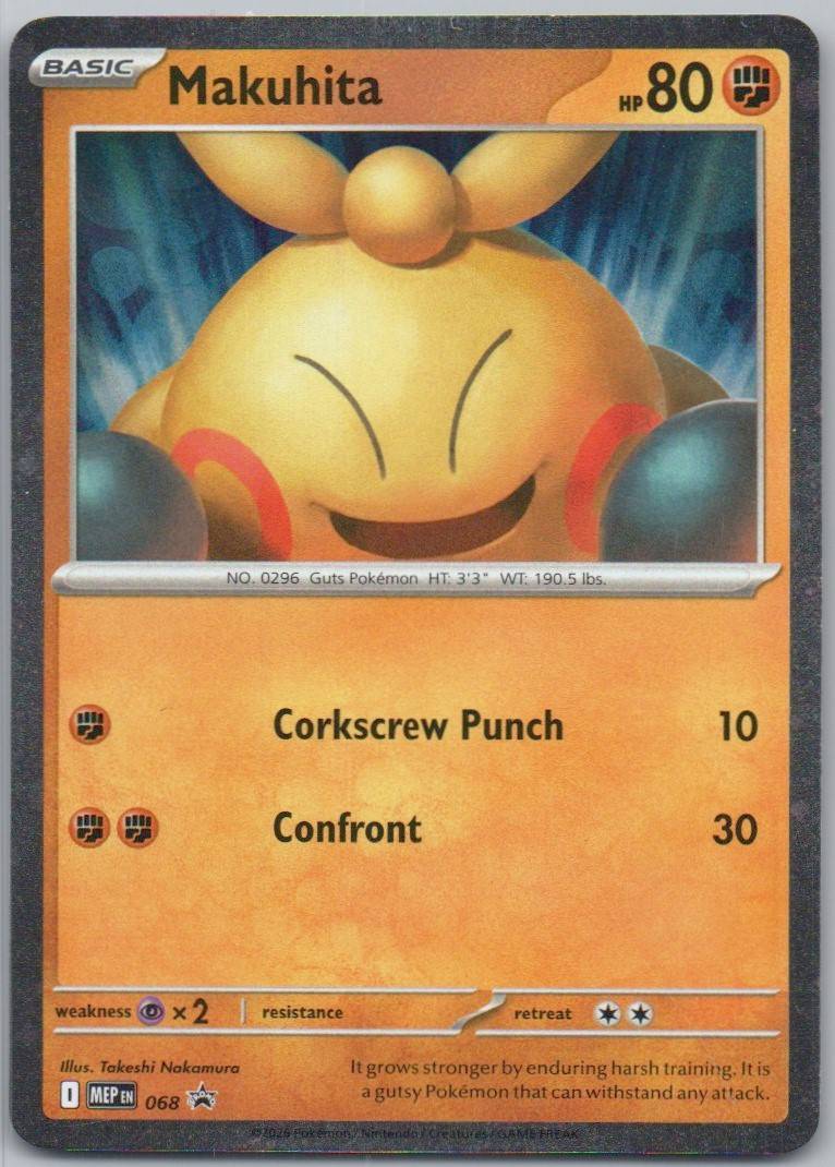 Makuhita 068 HOL Card - ME: Mega Evolution Promo