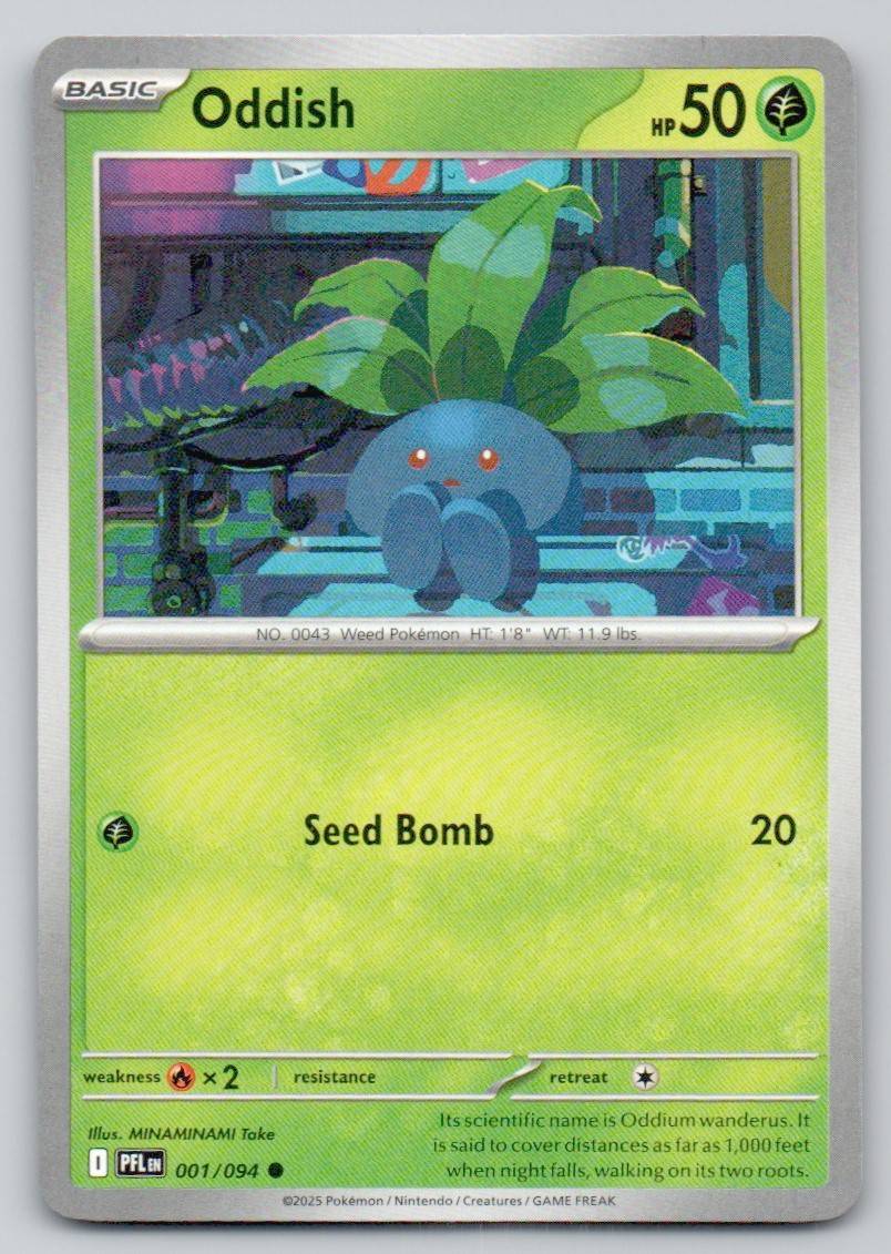 Oddish 001 NOR Card - Phantasmal Flames