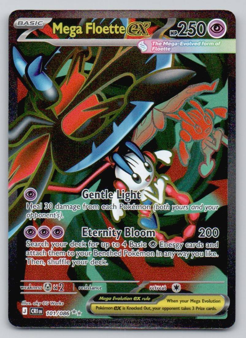 Mega Floette ex 101 NOR Card - ME04: Chaos Rising