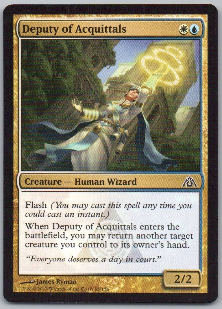 Deputy of Acquittals 65 Normal Creature Card - Dragon's Maze