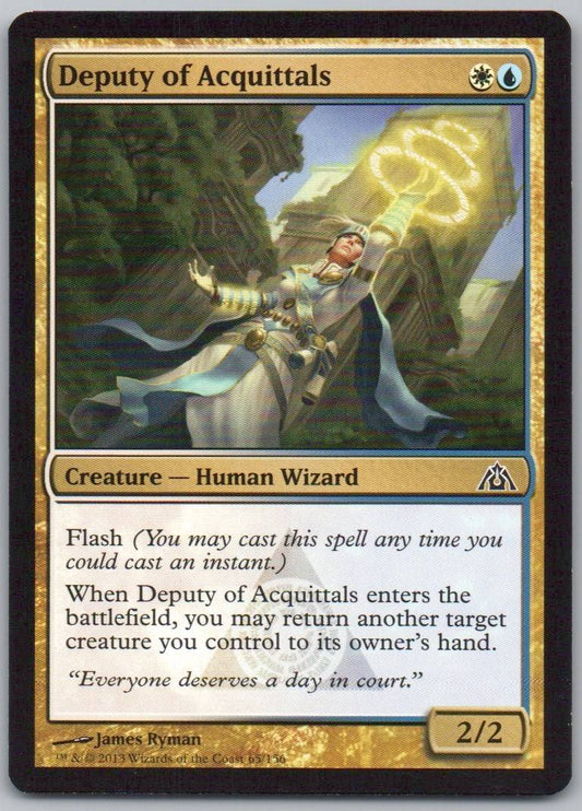 Deputy of Acquittals 65 Normal Creature Card - Dragon's Maze