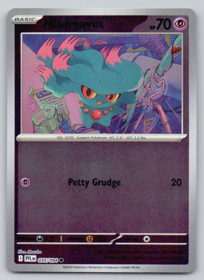 Misdreavus 035 REV Card - Phantasmal Flames
