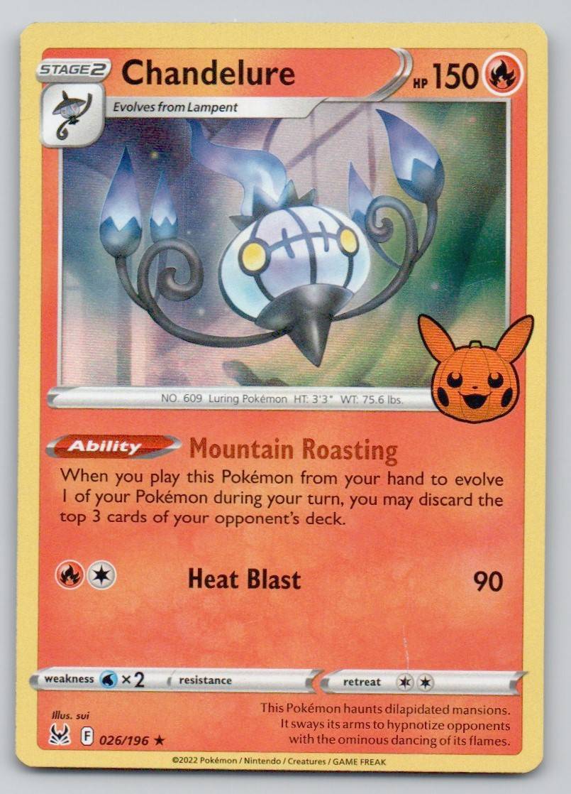 Chandelure 033 HOL Card - Trick or Trade BOOster
