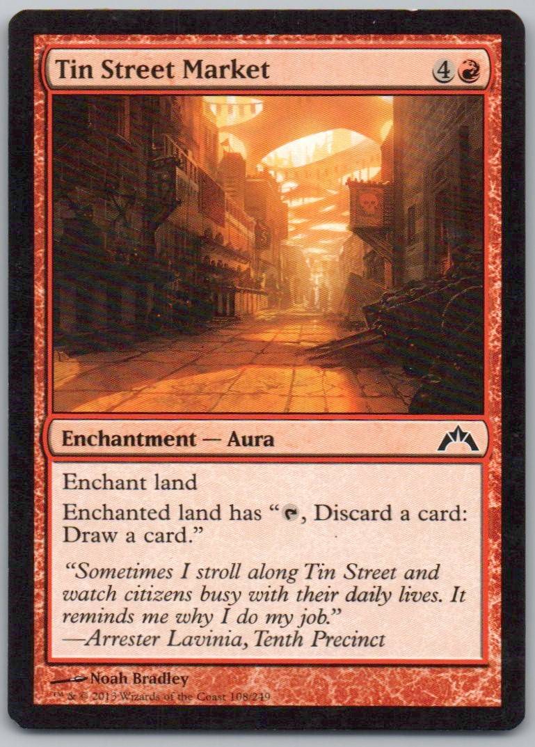 Tin Street Market 108 Normal Enchantment Card - Gatecrash