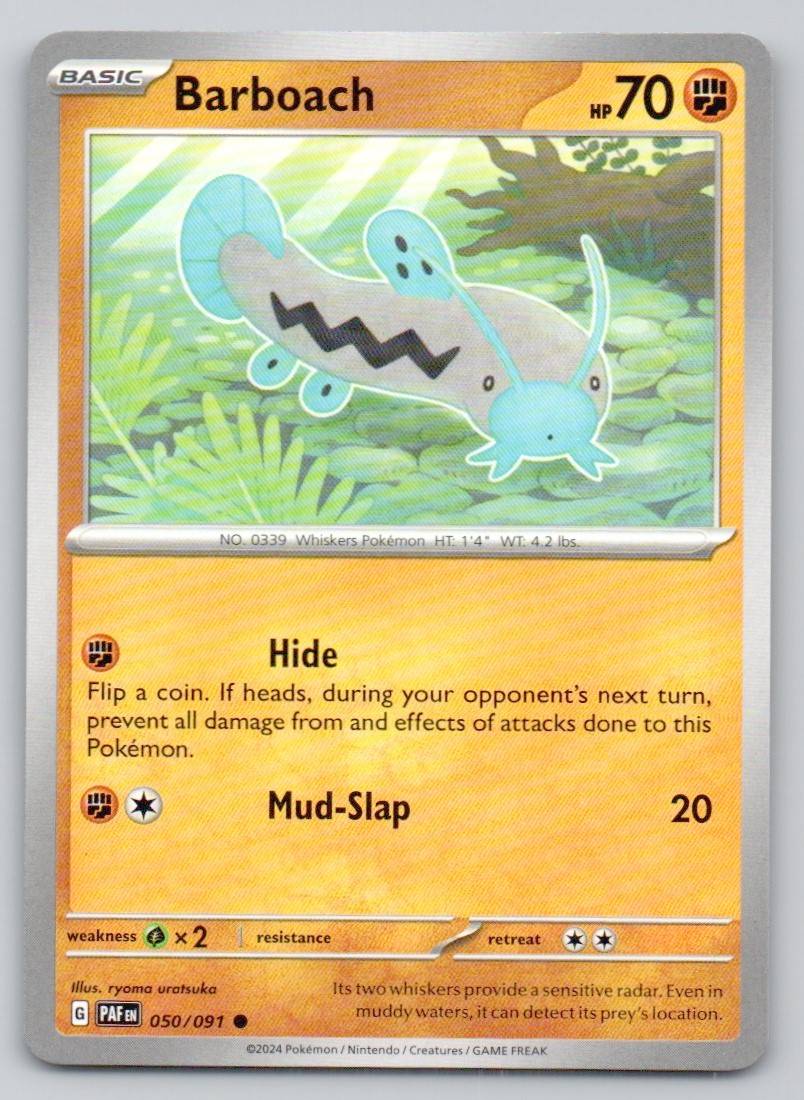 Barboach 050 NOR Card - Paldean Fates