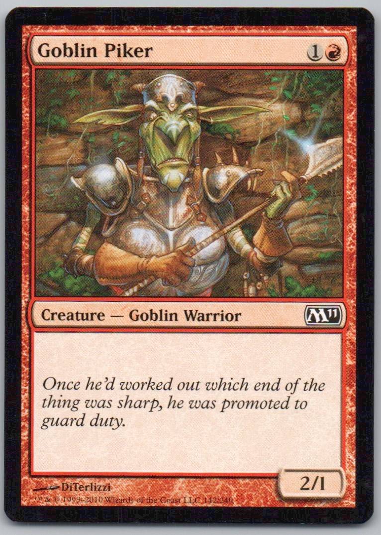 Goblin Piker 142 Normal Creature Card - Magic 2011