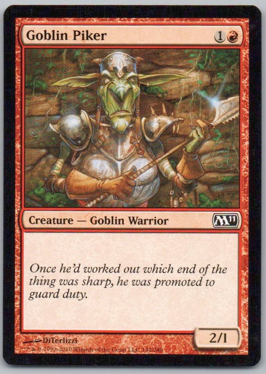 Goblin Piker 142 Normal Creature Card - Magic 2011