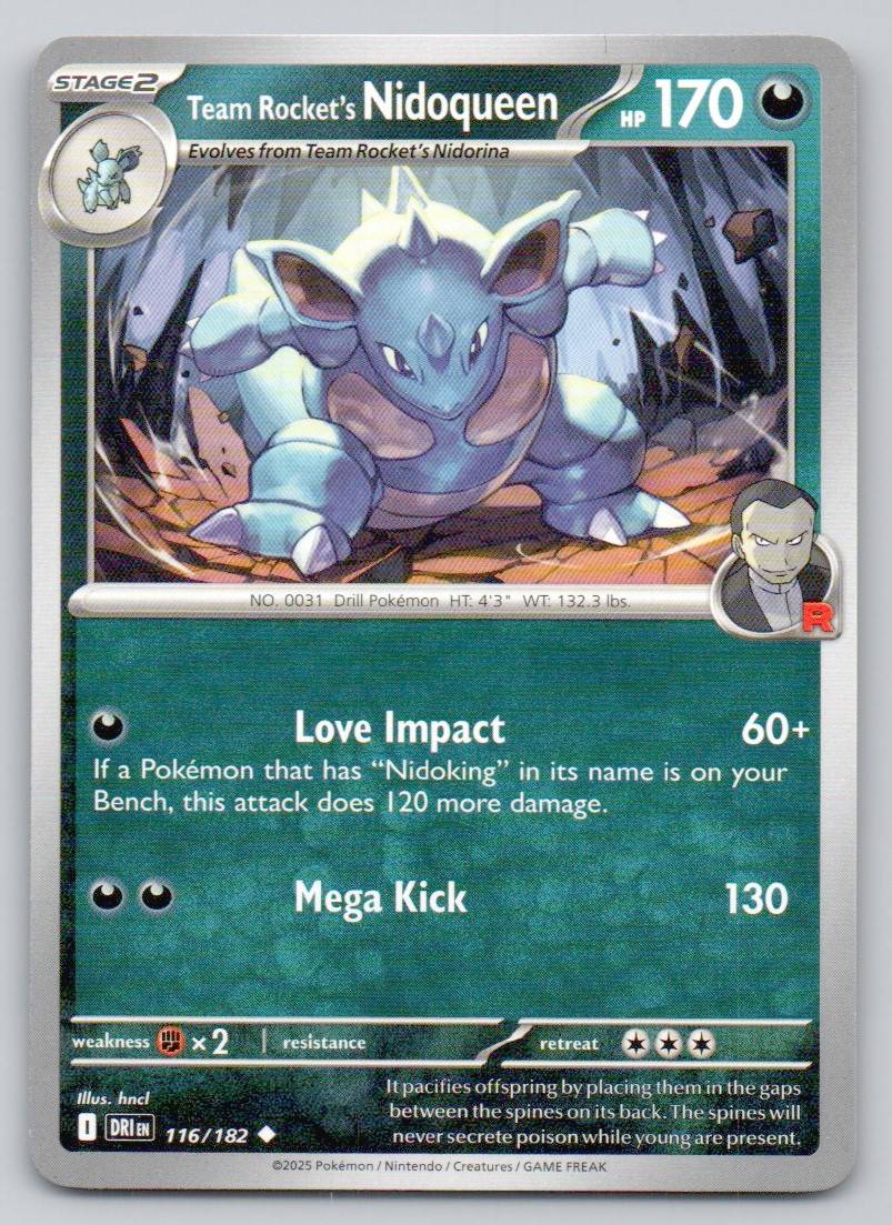 Team Rocket's Nidoqueen 116 NOR Card - Destined Rivals