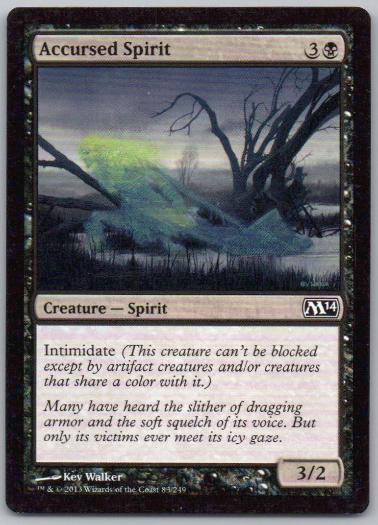 Accursed Spirit 83 Normal Creature Card - Magic 2014