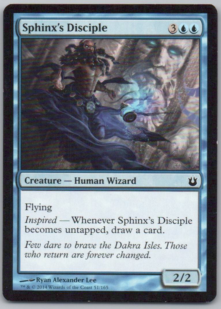 Sphinx's Disciple 51 Normal Creature Card - Born of the Gods