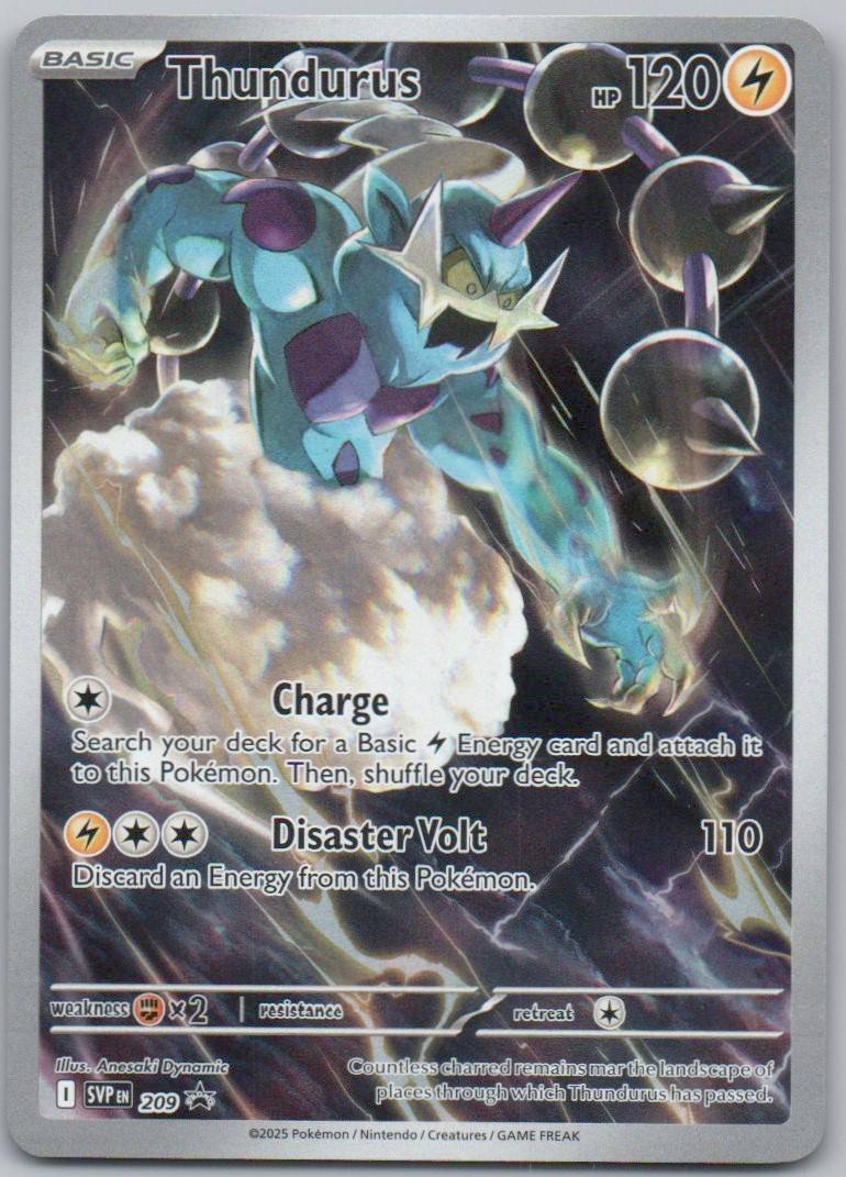 Thundurus 209 HOL Card - Scarlet & Violet Promo