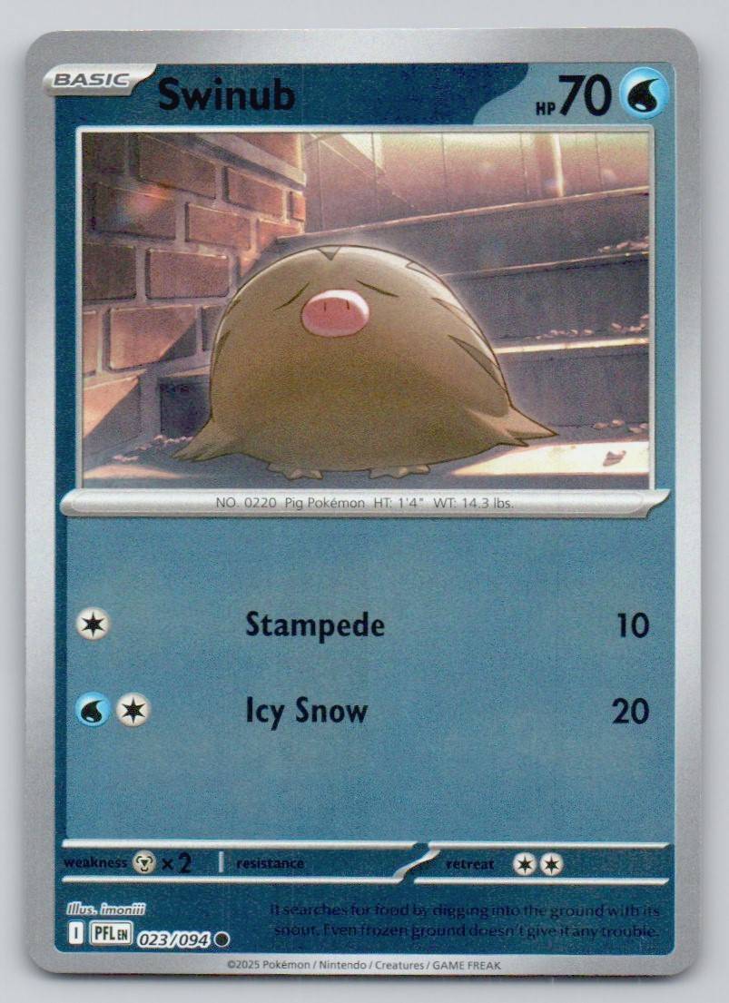 Swinub 023 REV Card - Phantasmal Flames
