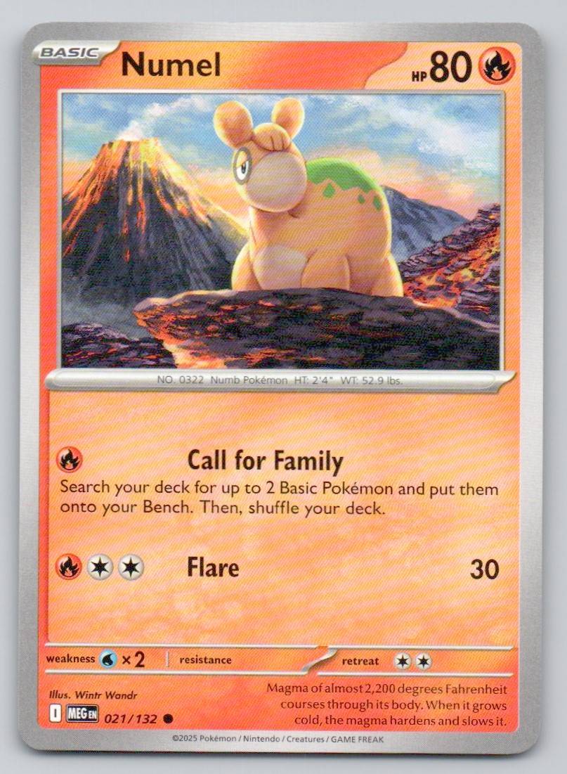 Numel 021 NOR Card - Mega Evolution
