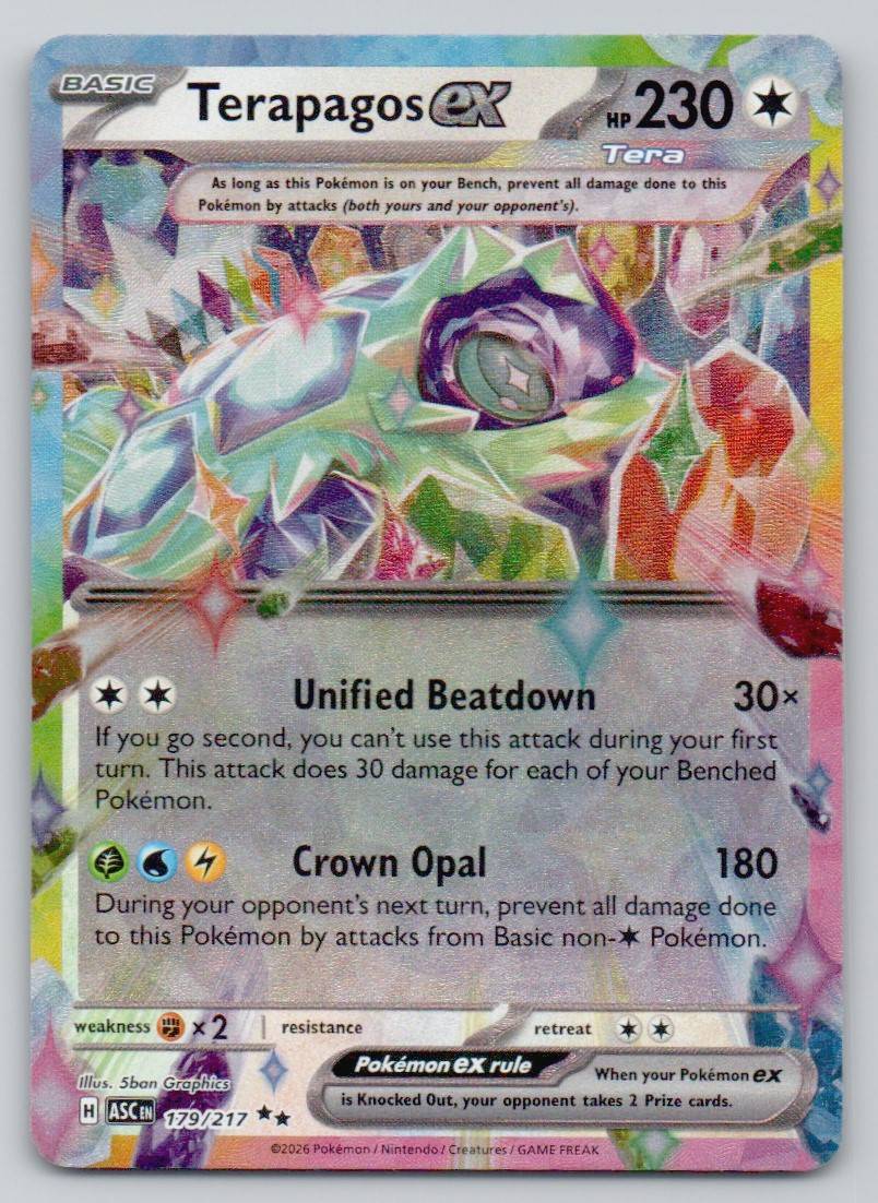 Terapagos ex 179 NOR Card - Ascended Heroes