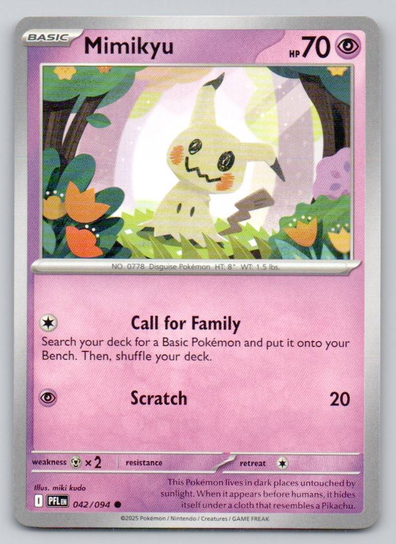 Mimikyu 042 NOR Card - Phantasmal Flames