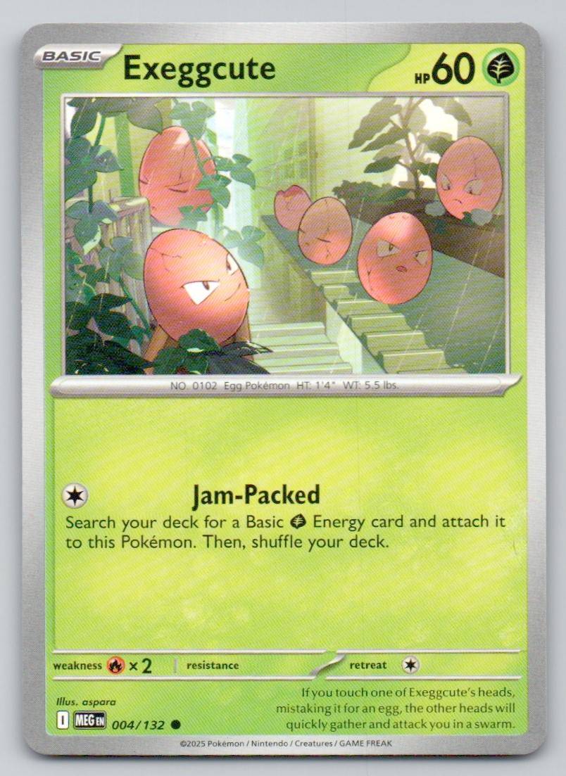 Exeggcute 004 NOR Card - Mega Evolution