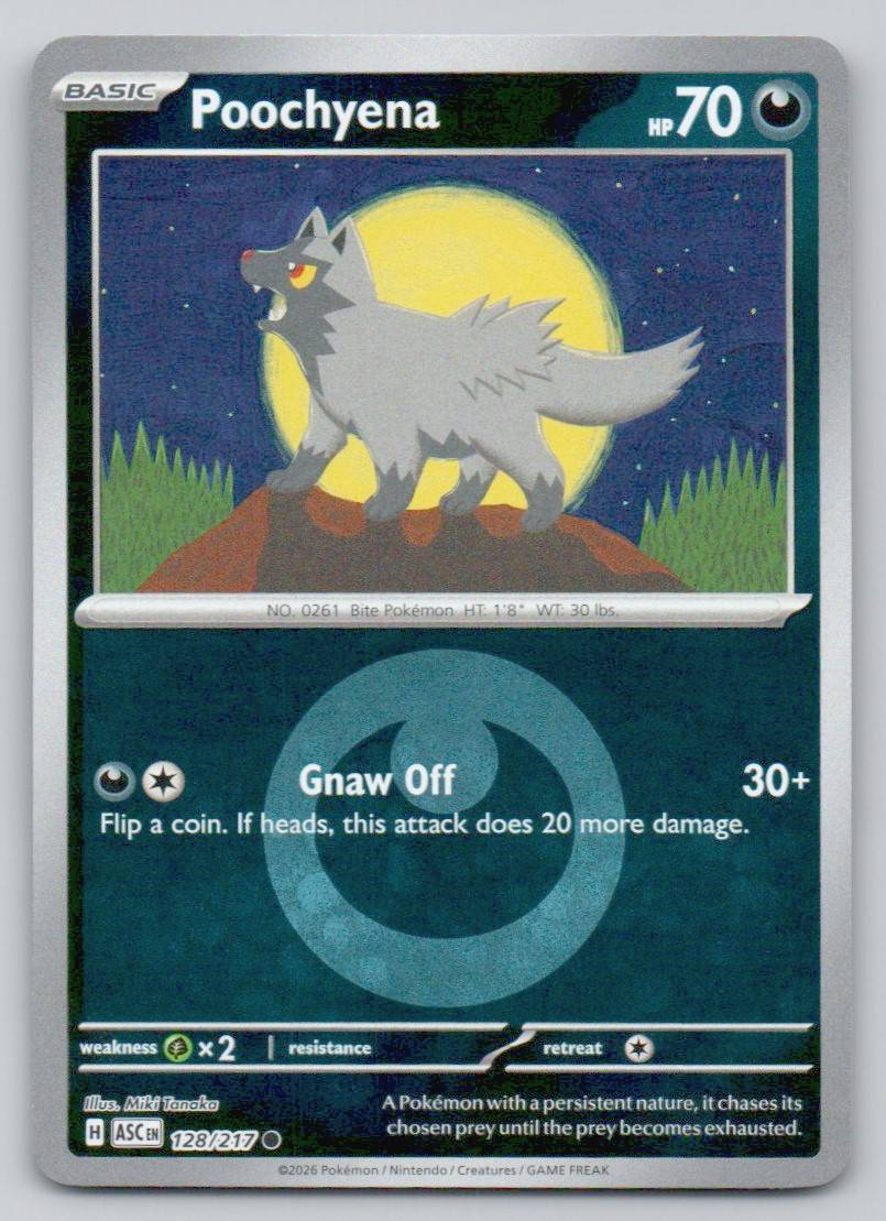 Poochyena (Energy Symbol Pattern) 128 HOL Card - Ascended Heroes
